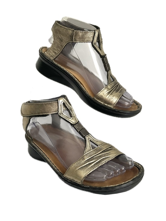 Naot Shoes - Naot Cymbal Metallic Bronze Leather Gladiator Comfort Sandals 37
